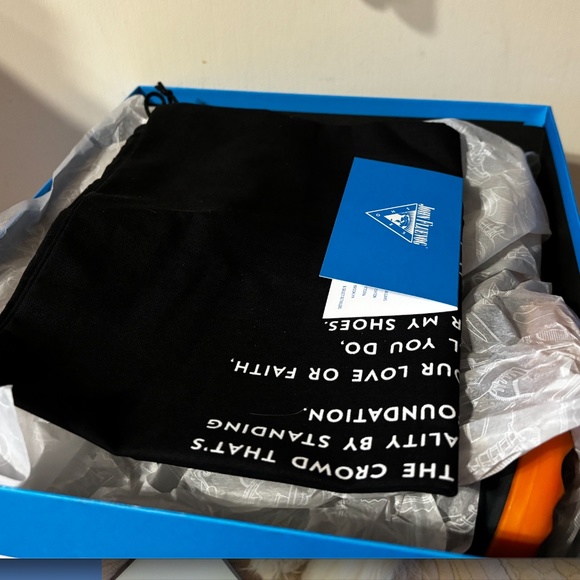 Fluevog Unity Penney denim blue real leather ankle boots with buttons NWT - Picture 13 of 13